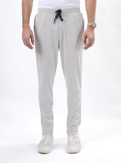 Grey Solid Regular Fit Track Pant | JadeBlue
