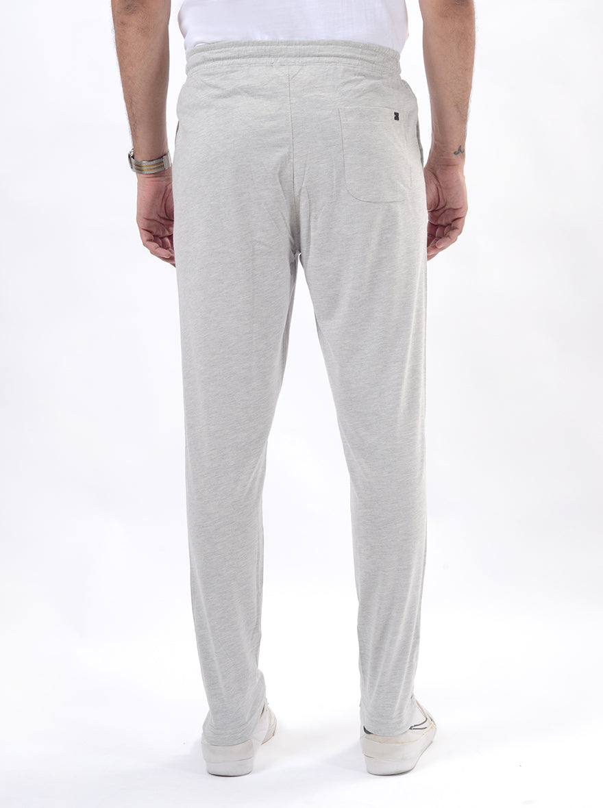 Grey Solid Regular Fit Track Pant | JadeBlue