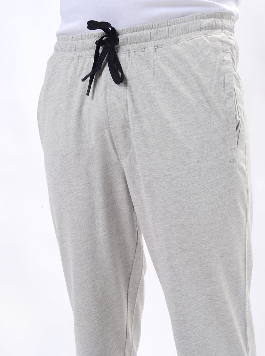 Grey Solid Regular Fit Track Pant | JadeBlue