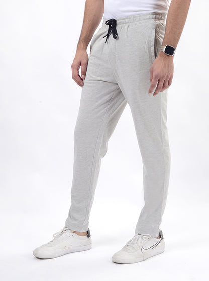 Grey Solid Regular Fit Track Pant | JadeBlue