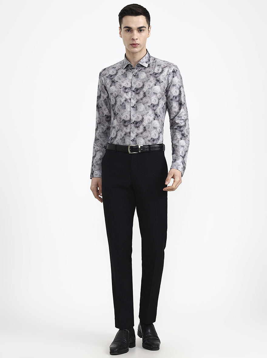 Multicolor Printed Slim Fit Party Wear Shirt | Wyre