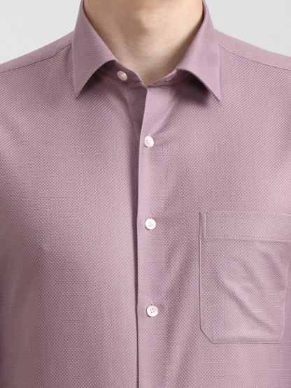 Dusty Pink Solid Slim Fit Formal Shirt | JadeBlue Youth