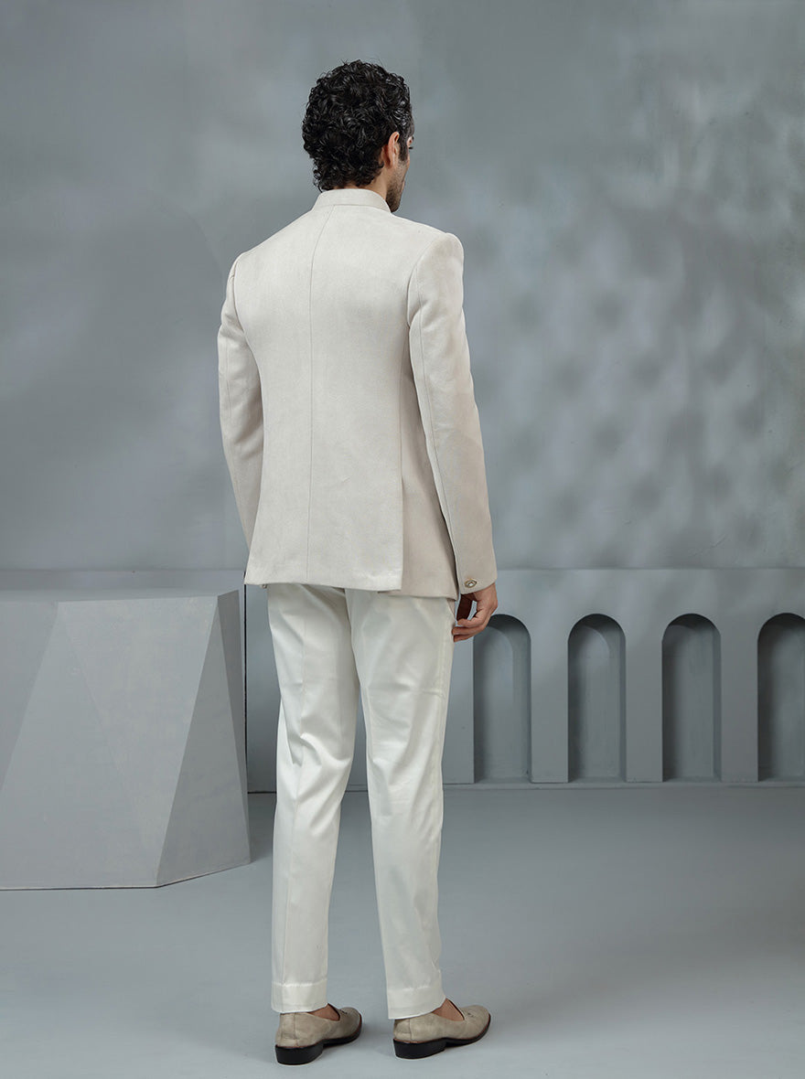 Grey Embroidered Jodhpuri Suit | TULA