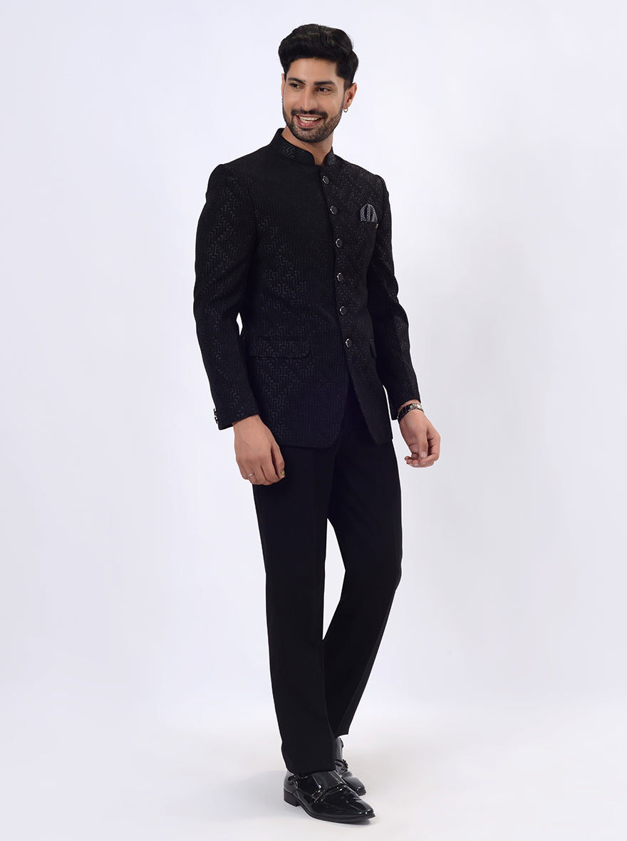 Black Jodhpuri Suit | JadeBlue