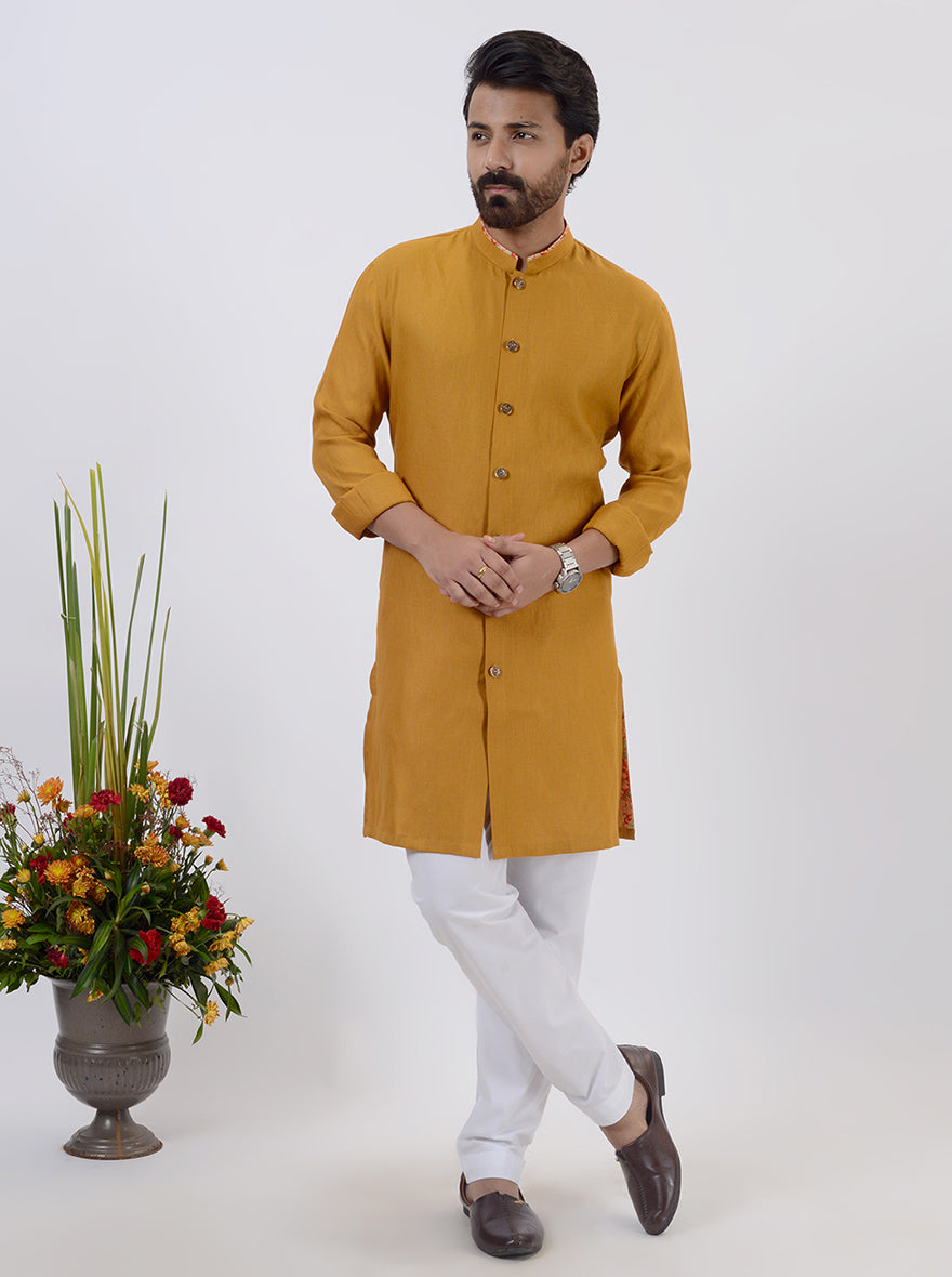 Mustard Kurta Pajama | Azania