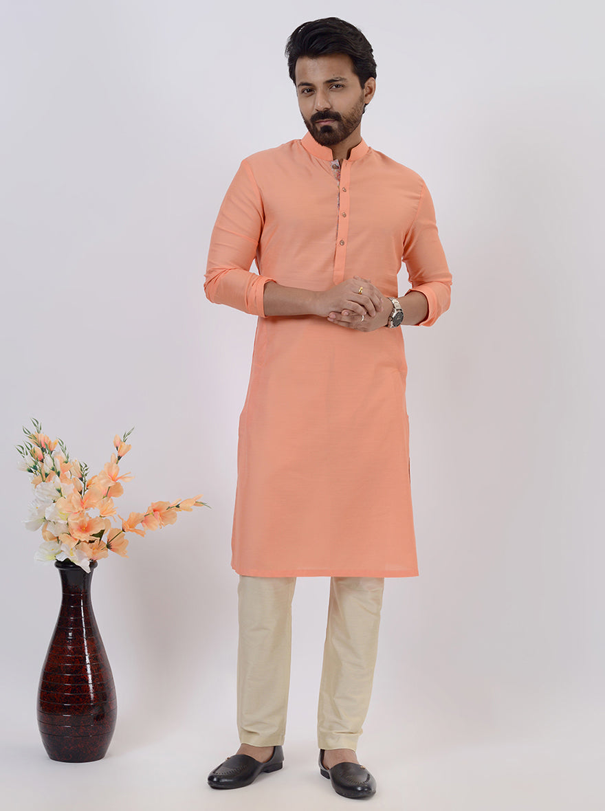Peach Kurta Pajama | Azania