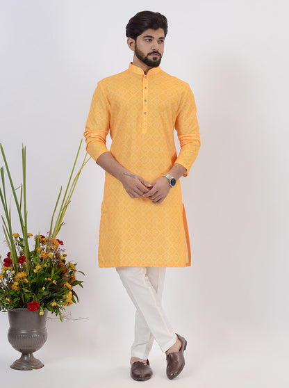 Mustard Kurta Pajama | Azania