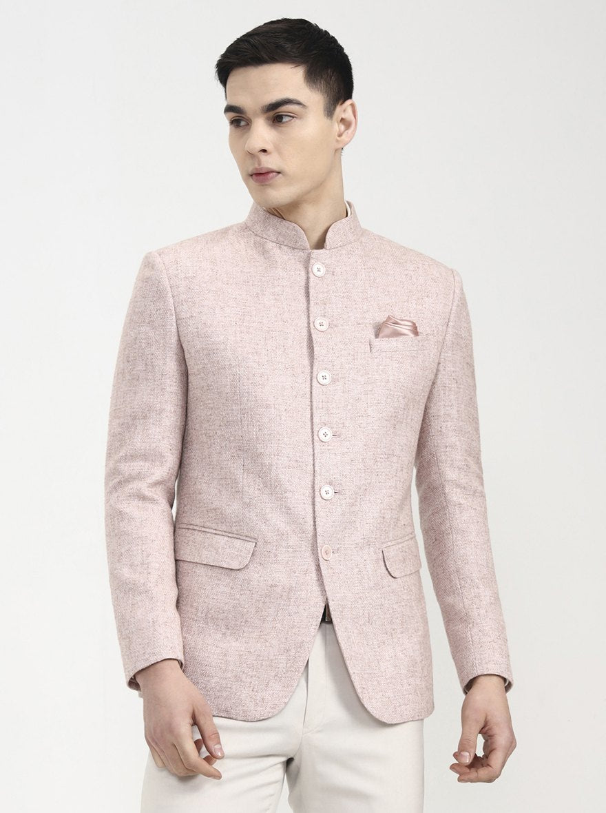 Peach Solid Jodhpuri | Wyre