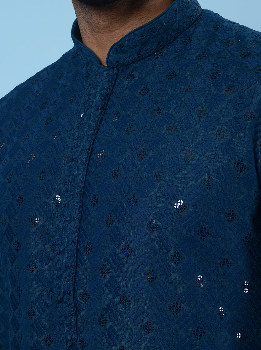 Blue Kurta Pajama | Azania