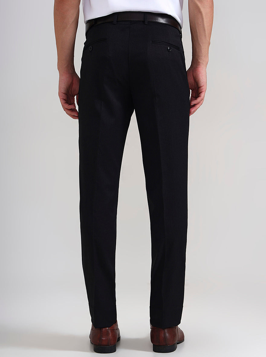 Brown Solid Slim Fit Formal Trouser | JadeBlue Youth