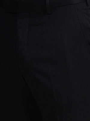 Brown Solid Slim Fit Formal Trouser | JadeBlue Youth