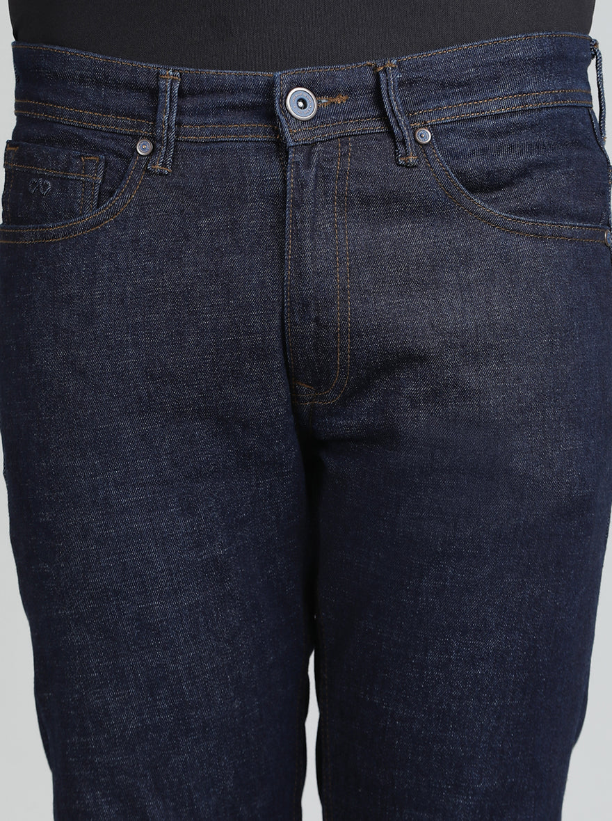 Raw Blue Washed Slim Fit Jeans | JadeBlue