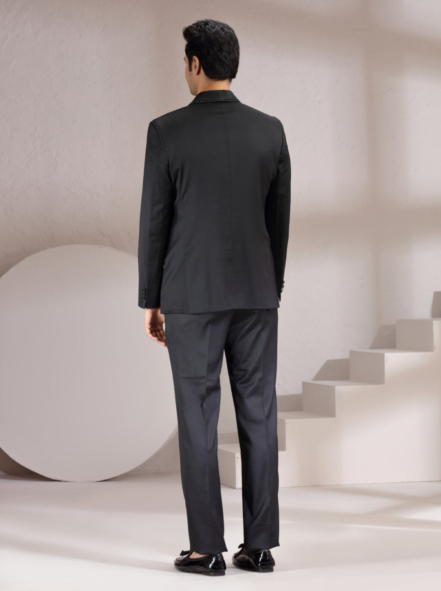Black Solid Suit | JadeBlue