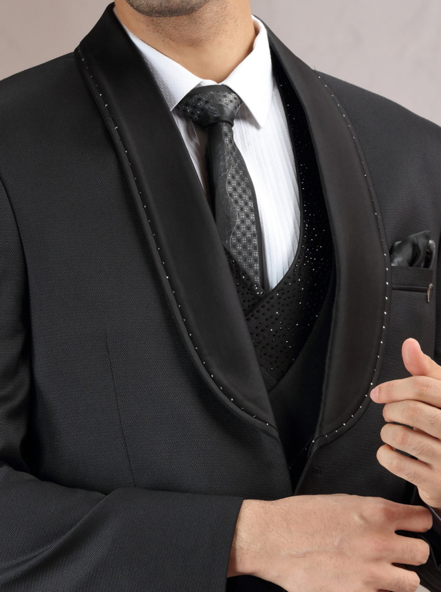 Black Solid Suit | JadeBlue