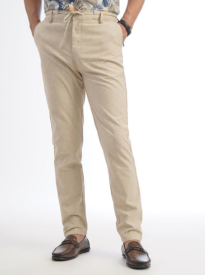 Grey Solid Regular Fit Track Pant | JadeBlue