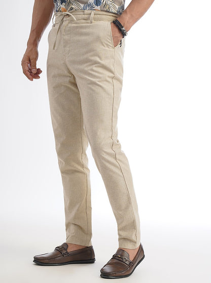 Grey Solid Regular Fit Track Pant | JadeBlue
