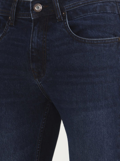 Blue Solid Urban Fit Jeans | Greenfibre