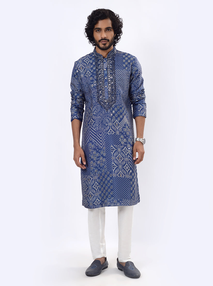 Navy Blue Kurta Pajama | TULA
