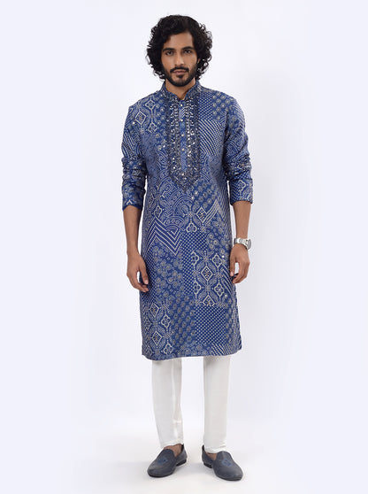 Navy Blue Kurta Pajama | TULA