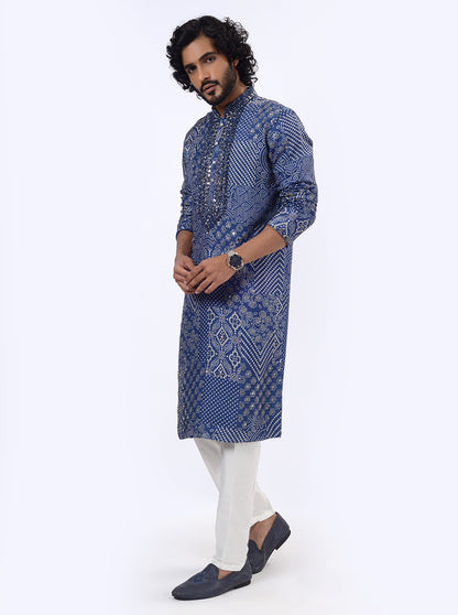 Navy Blue Kurta Pajama | TULA