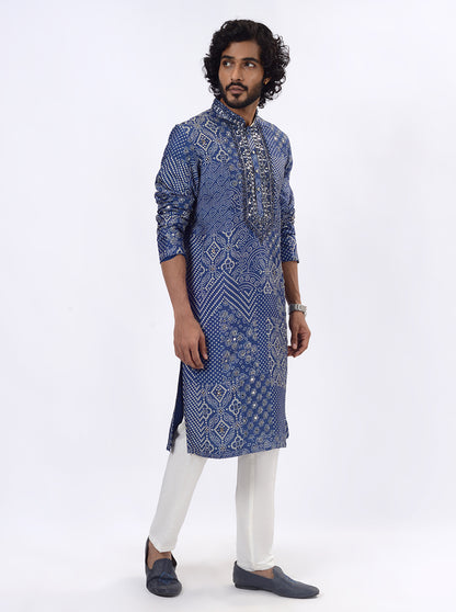 Navy Blue Kurta Pajama | TULA