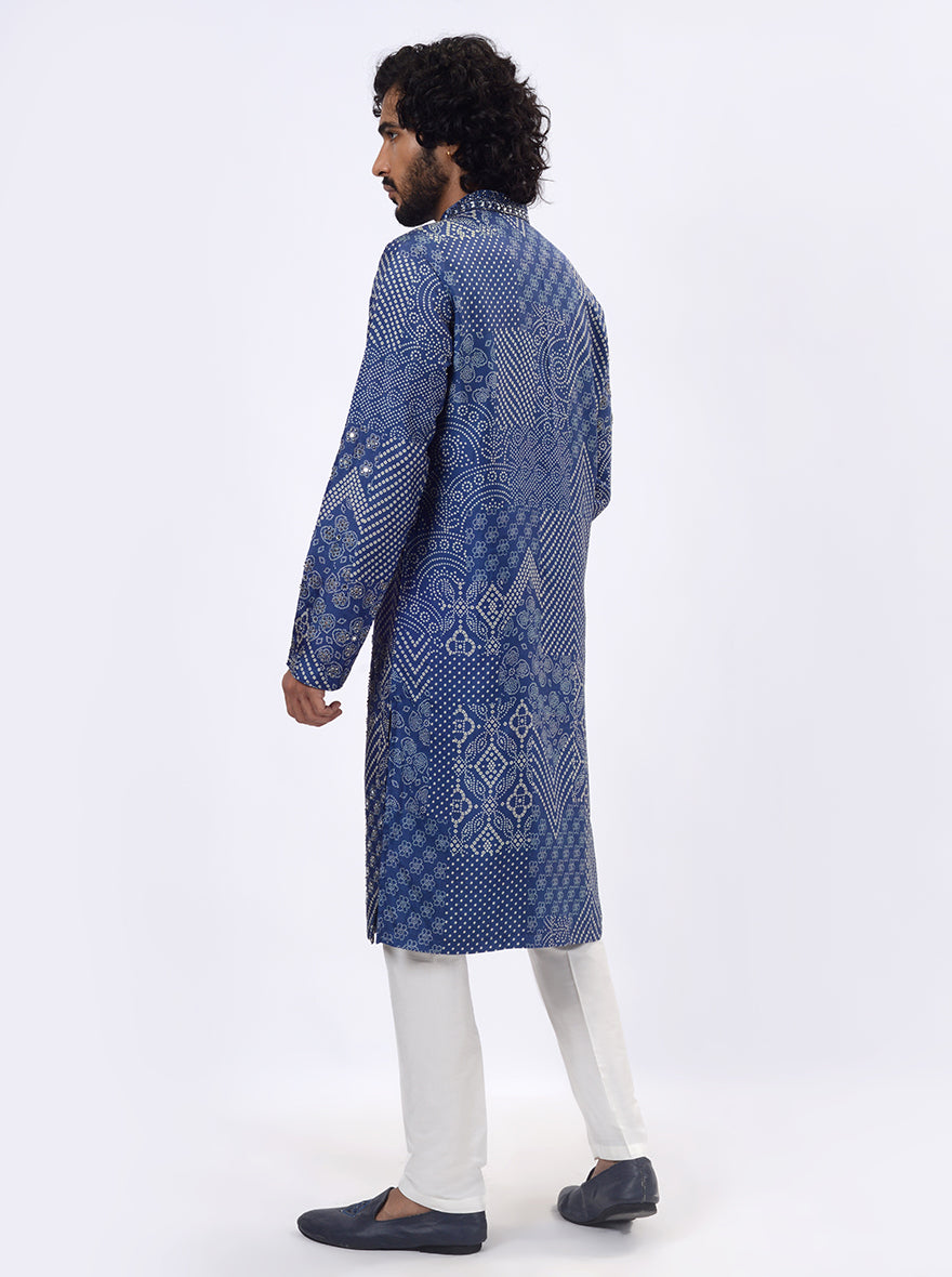 Navy Blue Kurta Pajama | TULA