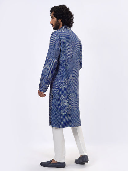 Navy Blue Kurta Pajama | TULA