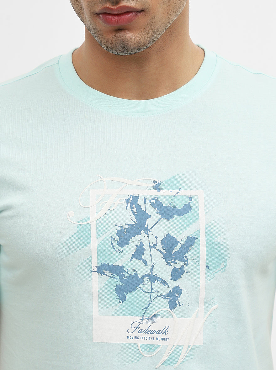 Sea Printed Slim Fit T-Shirt | Greenfibre