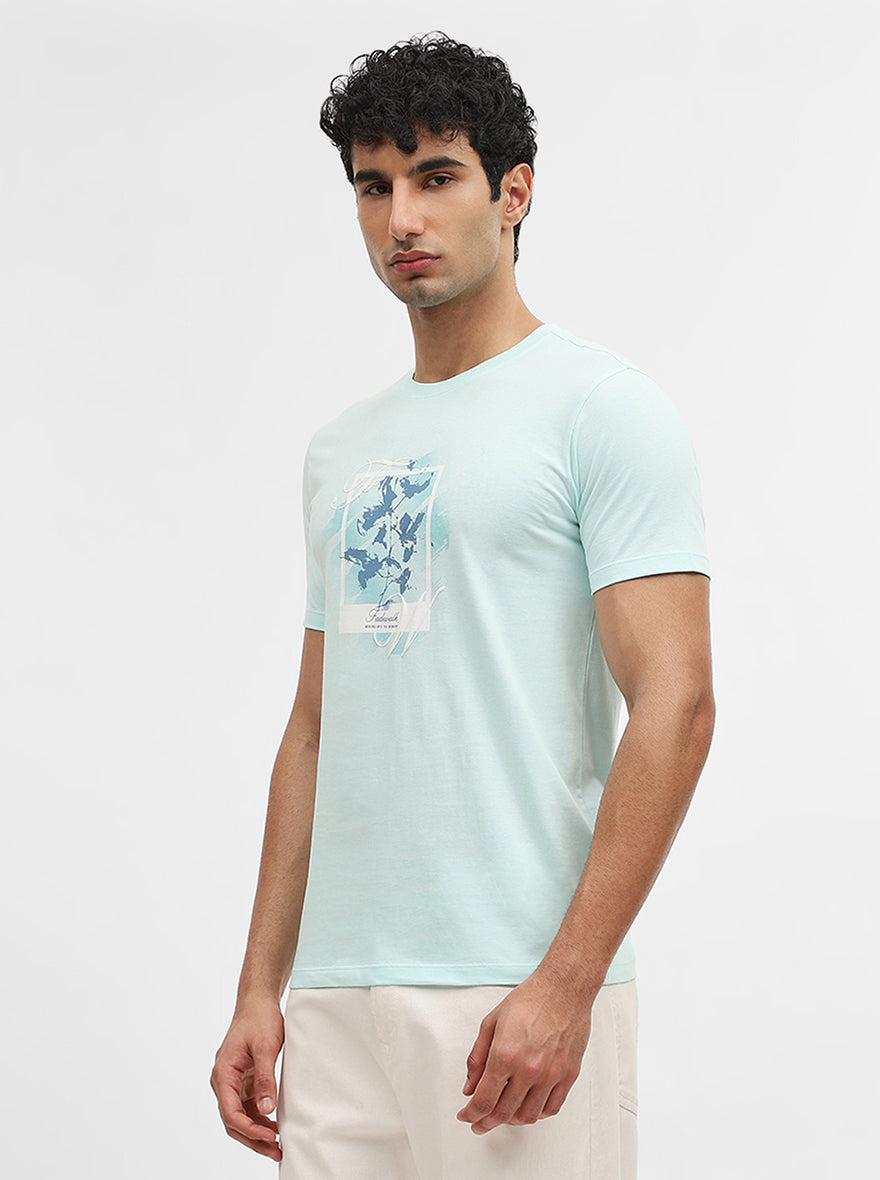 Sea Printed Slim Fit T-Shirt | Greenfibre