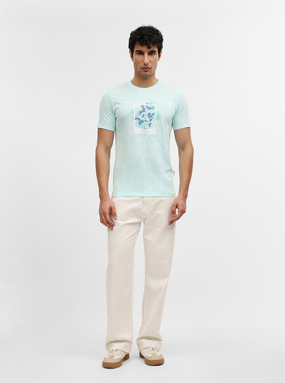 Sea Printed Slim Fit T-Shirt | Greenfibre