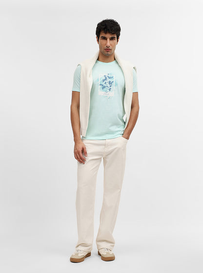 Sea Printed Slim Fit T-Shirt | Greenfibre