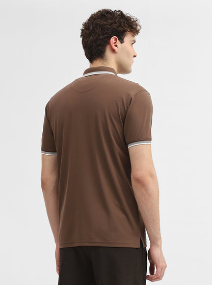 Mouse Solid Slim Fit Polo T-Shirt | JadeBlue