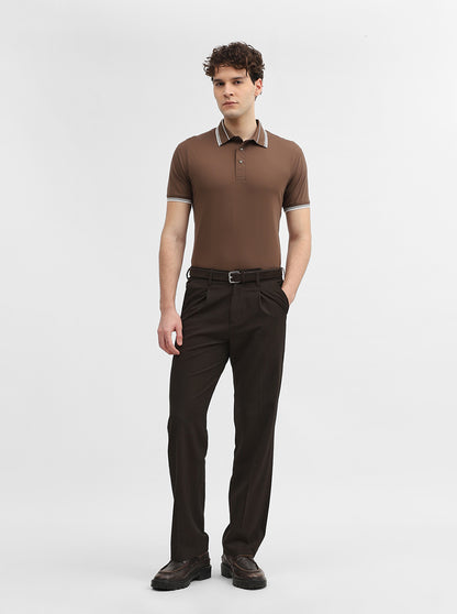 Mouse Solid Slim Fit Polo T-Shirt | JadeBlue