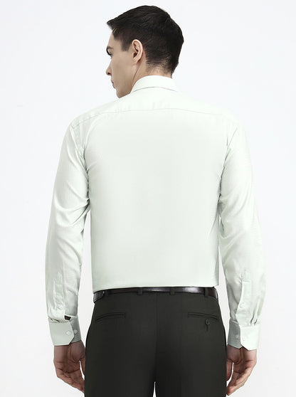 Sky Blue Solid Regular Fit Formal Shirt | JadeBlue