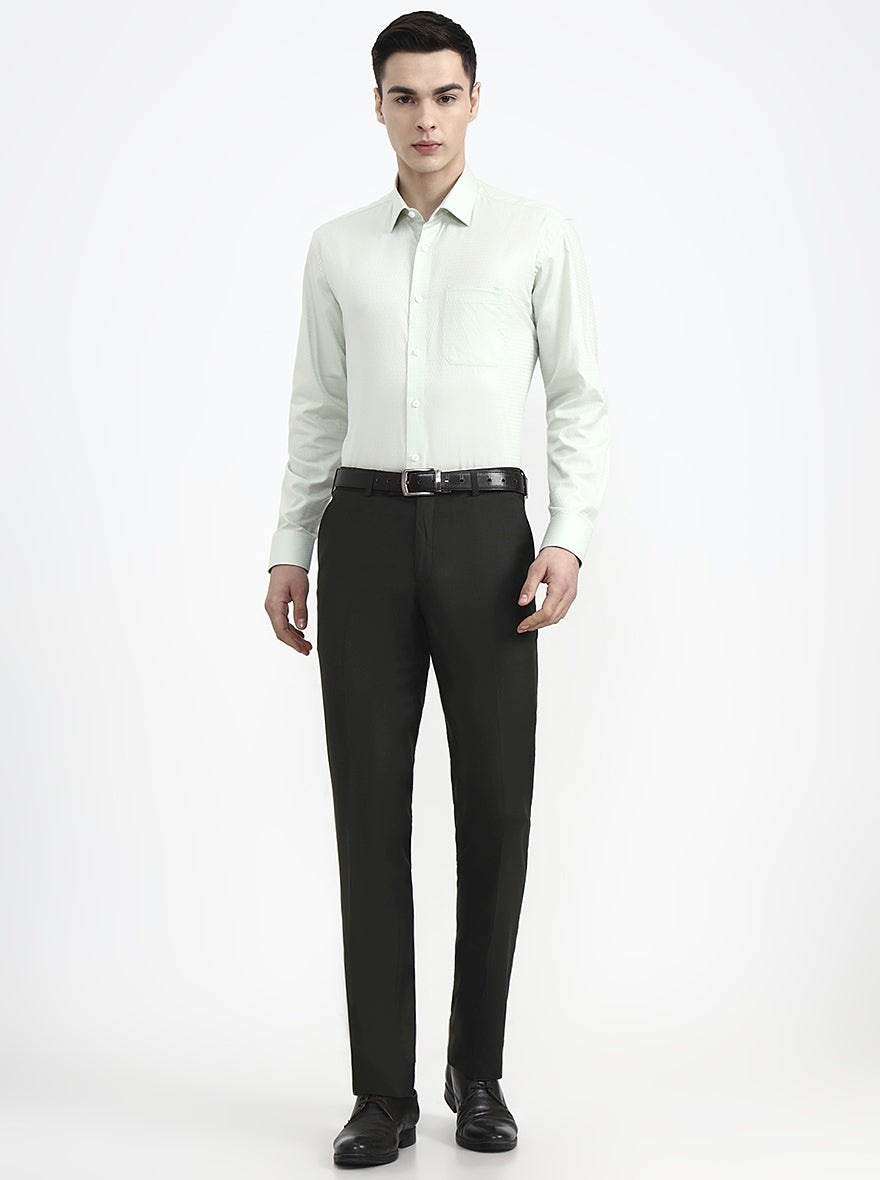 Sky Blue Solid Regular Fit Formal Shirt | JadeBlue