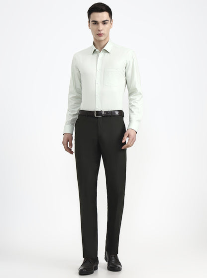 Sky Blue Solid Regular Fit Formal Shirt | JadeBlue