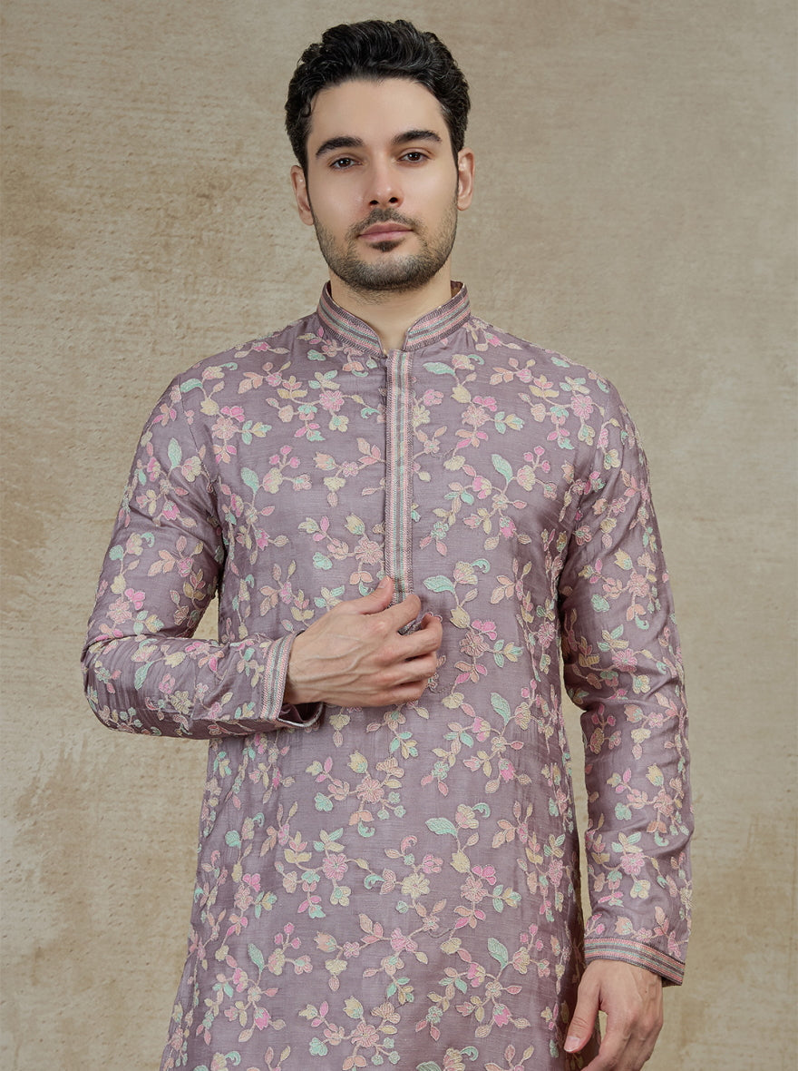 Onion Pink Printed Kurta Pajama | TULA