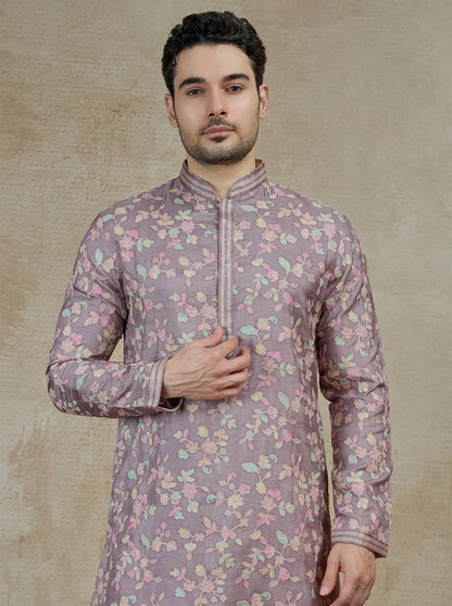 Onion Pink Printed Kurta Pajama | TULA