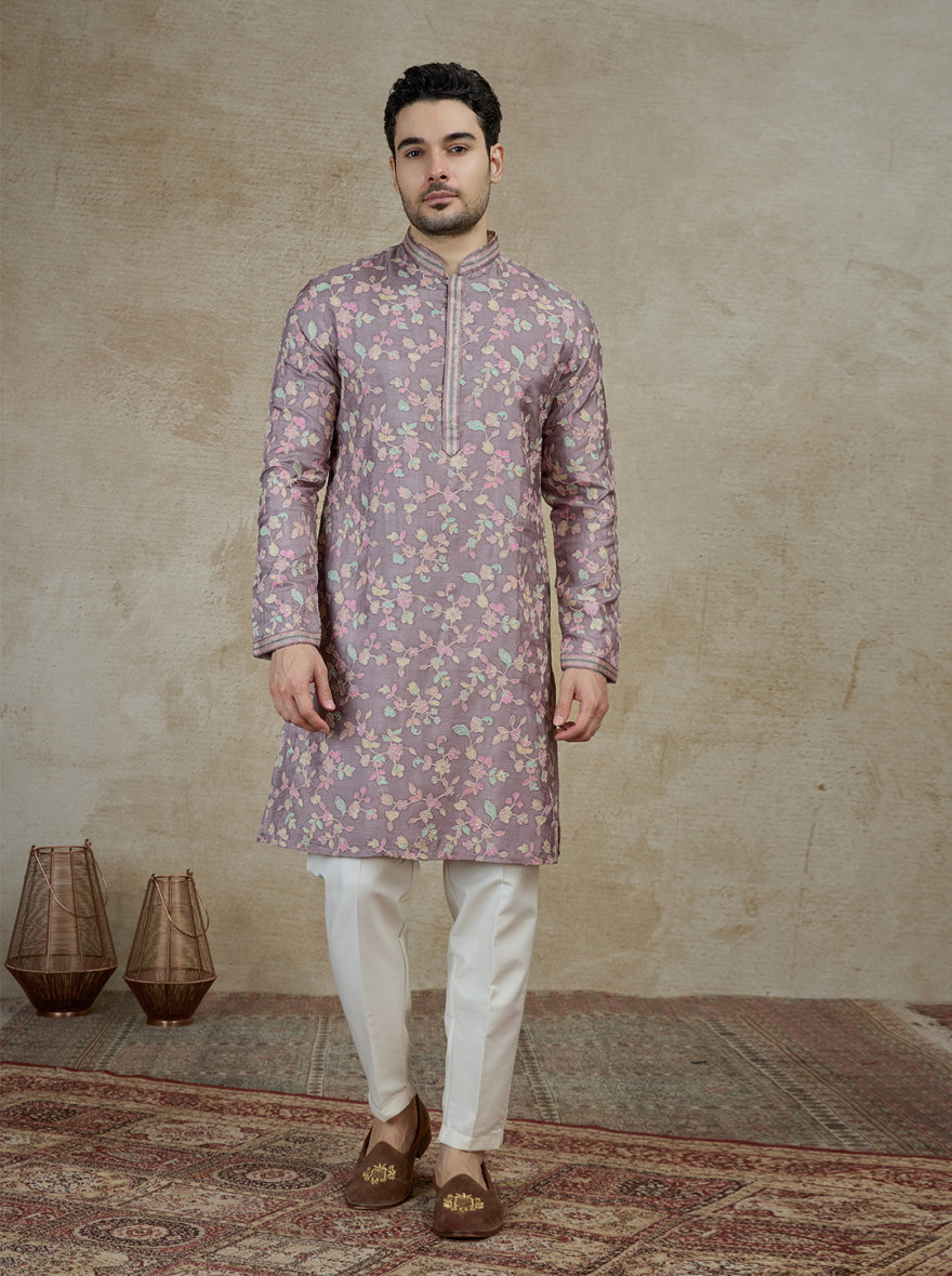 Onion Pink Printed Kurta Pajama | TULA