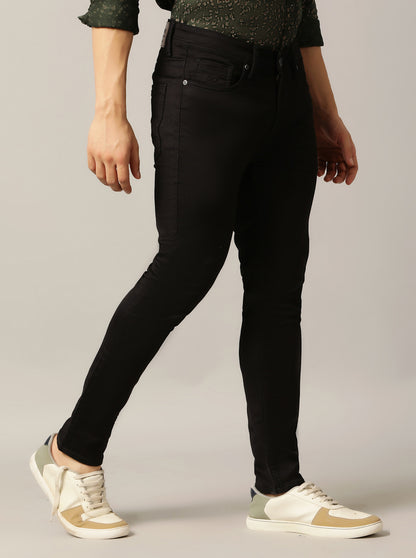 Black Solid Rider Fit Jeans | JadeBlue