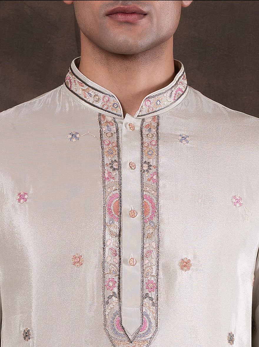 Pista Embroidered  Kurta Pajama | Virasana