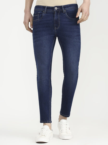Denim Blue Solid Urban Fit Jeans | Greenfibre
