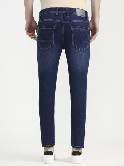 Denim Blue Solid Urban Fit Jeans | Greenfibre