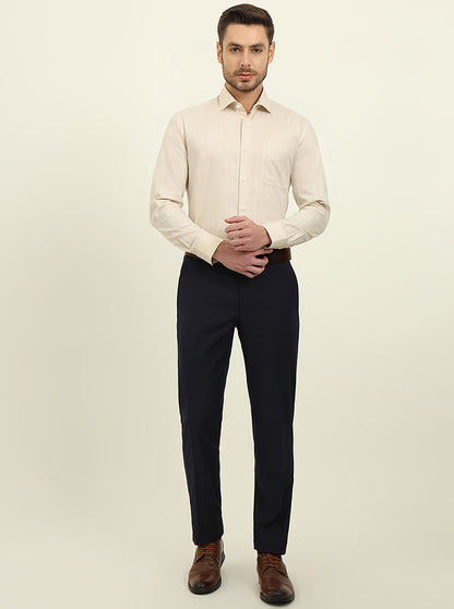 Fawn Solid Slim Fit Formal Shirt | Metal