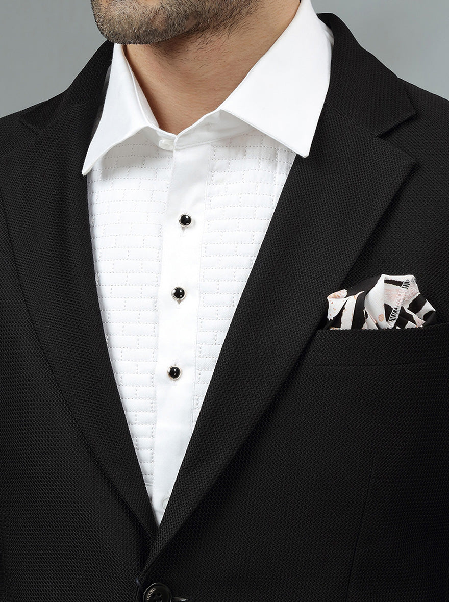 Black Solid Suit | JadeBlue