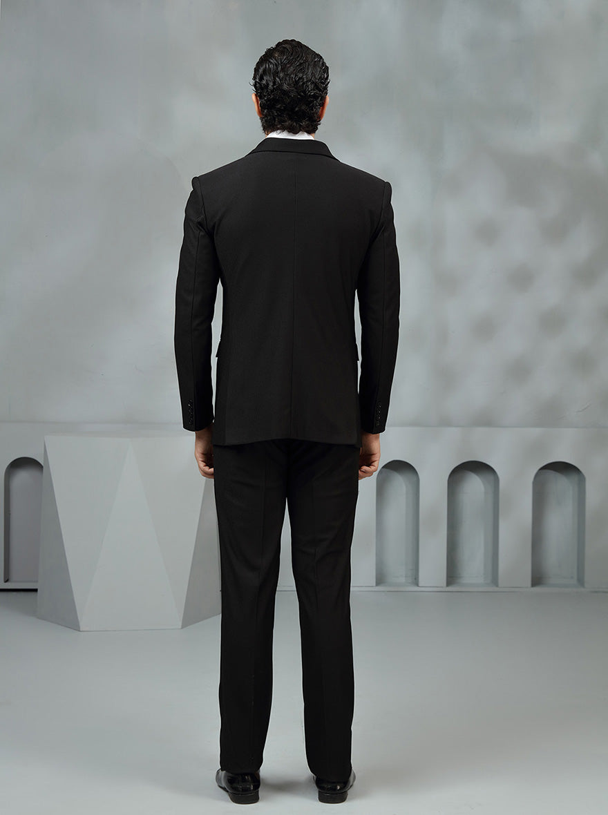 Black Solid Suit | JadeBlue