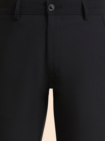 Dark Grey Solid Slim Fit Club Wear Trouser | JB Studio