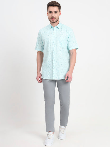 Steel Grey Solid Slim Fit Casual Trouser | JadeBlue