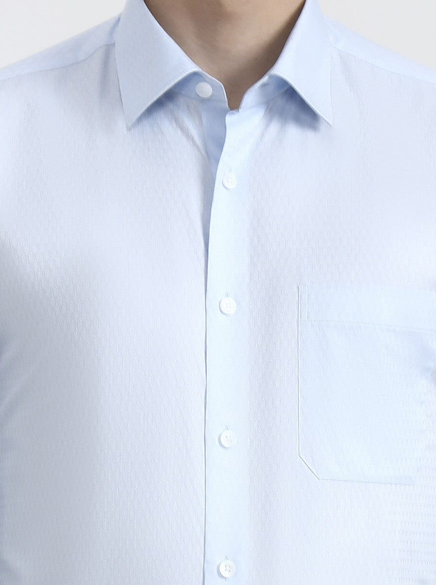 Light Green Solid Regular Fit Formal Shirt | JadeBlue