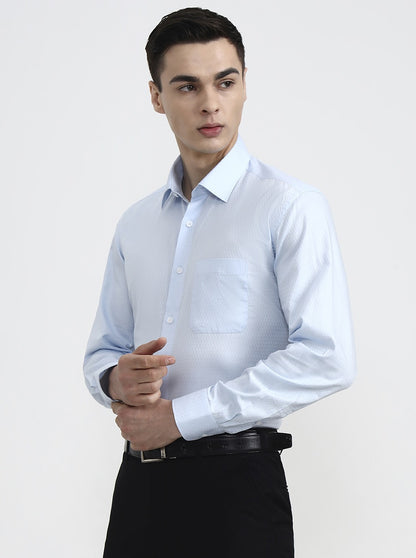 Light Green Solid Regular Fit Formal Shirt | JadeBlue